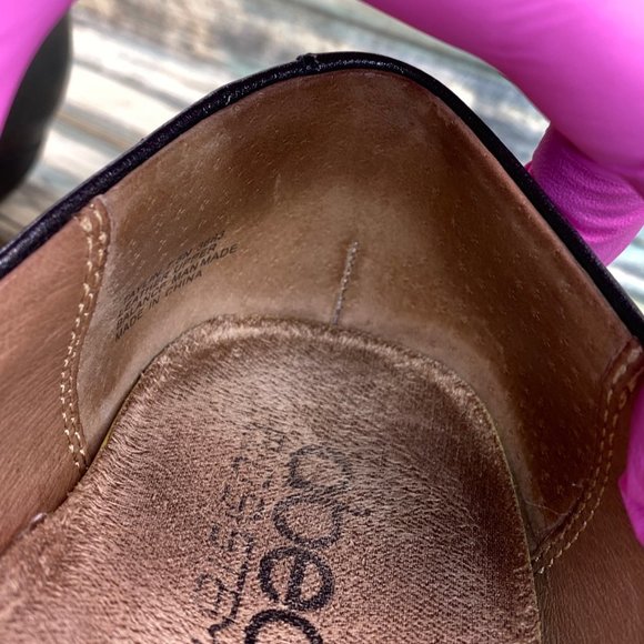 Abeo Bio System Taylin Womens Gray Leather Loafer Shoe Size 7.5M Arch Support - Picture 11 of 12